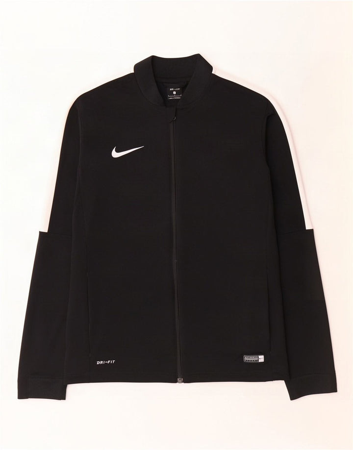 Jachetă de top pentru trening Nike Dri Fit pentru bărbați, mare, negru, poliester color bloc