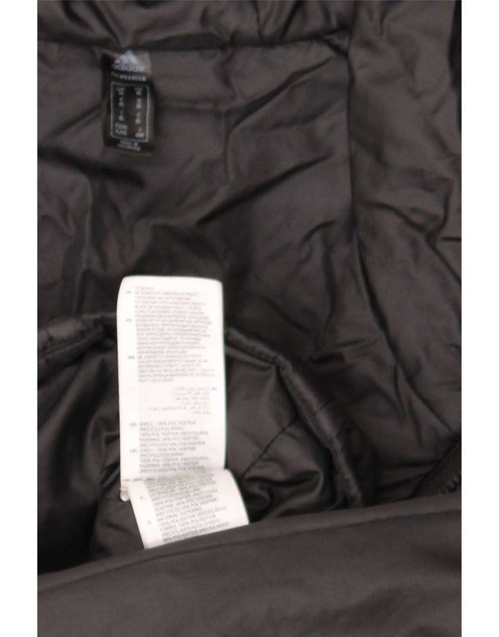 Jachetă căptușită cu glugă pentru bărbați Adidas UK 42 XL poliester negru