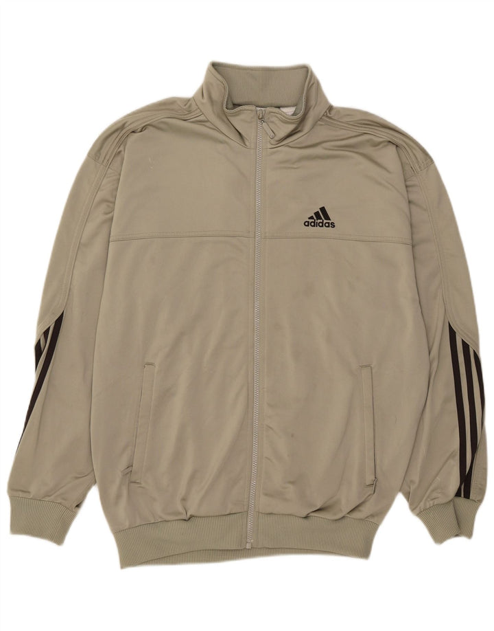 Jachetă de trening pentru bărbați Adidas UK 38/40 Poliester kaki mediu