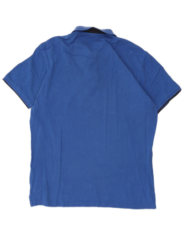 Tricou polo pentru bărbați Conte of Florence, bumbac albastru mare