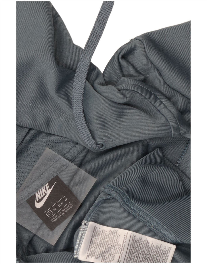 Pulover Nike pentru bărbați, cu fermoar, XS, poliester gri