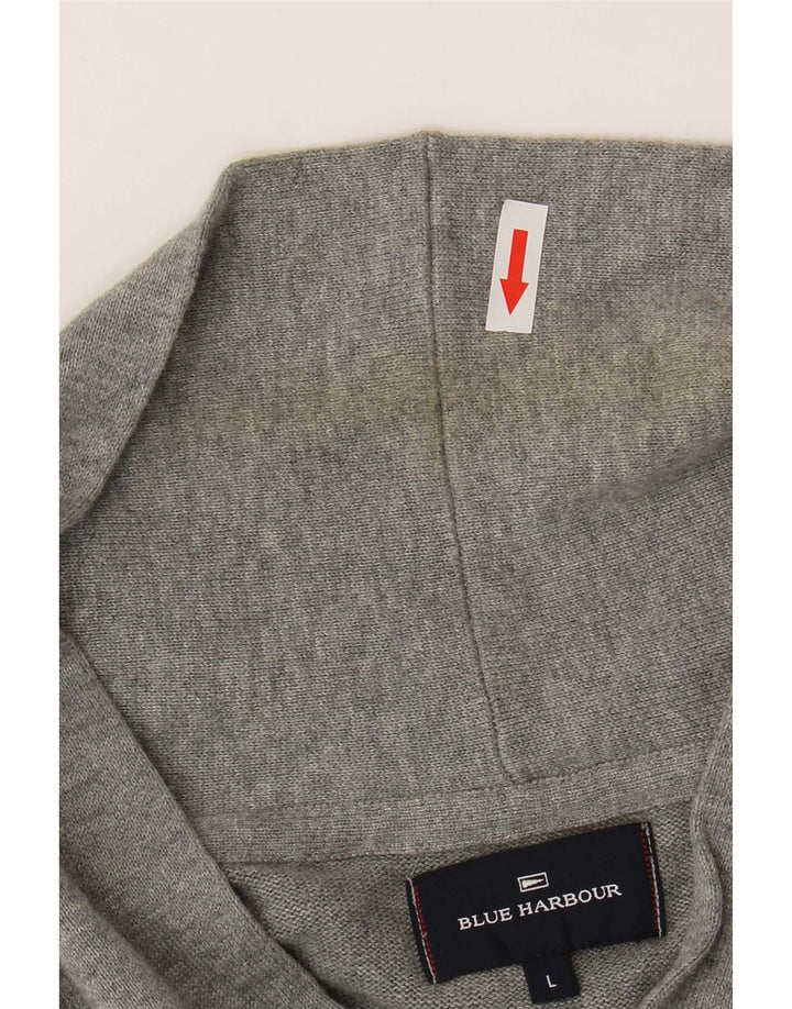 Pulover cardigan pentru bărbați Marks & Spencer, mare, gri, bumbac