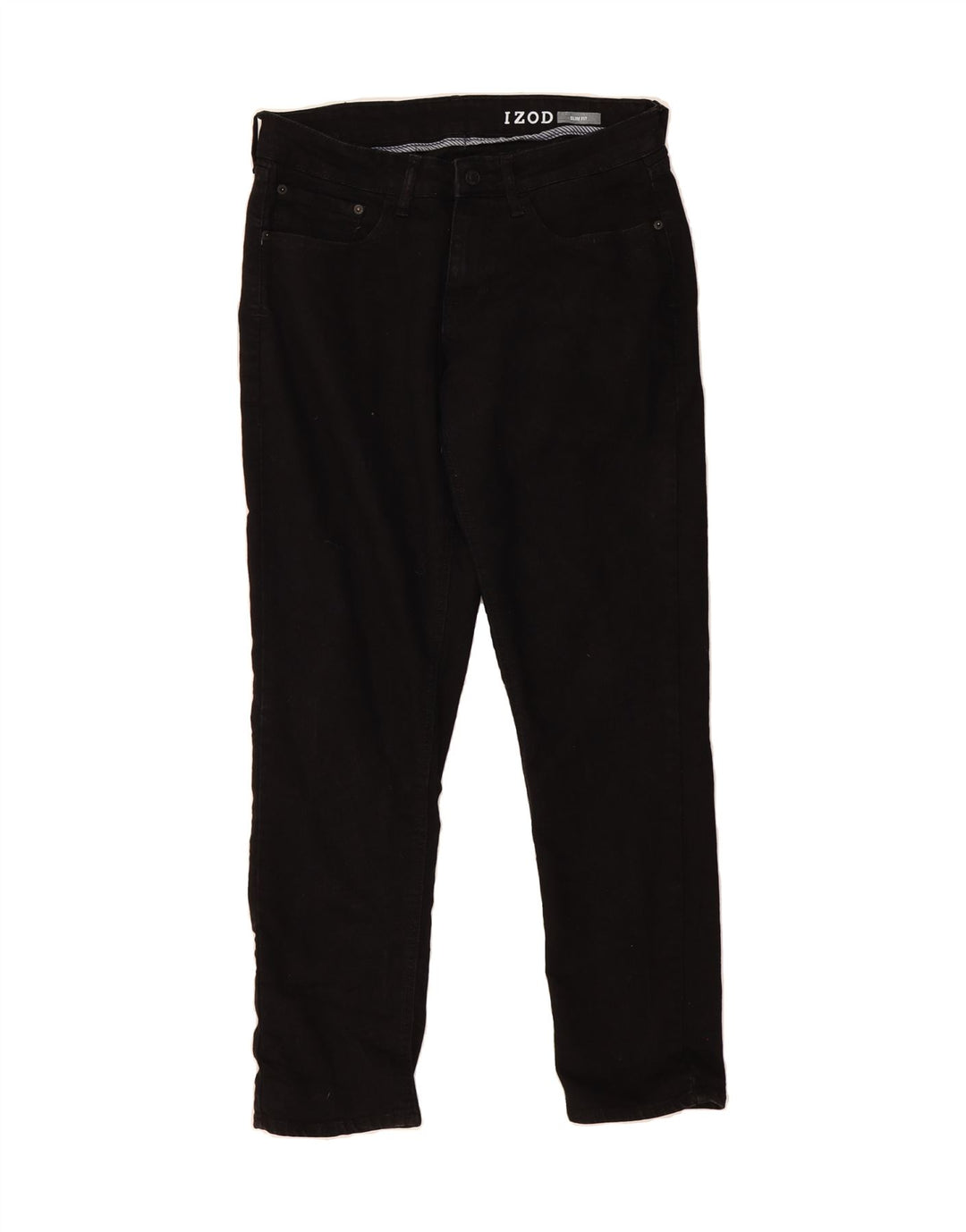IZOD Mens Slim Jeans W32 L30 Black Cotton Vintage Izod and Second-Hand Izod from Messina Hembry 