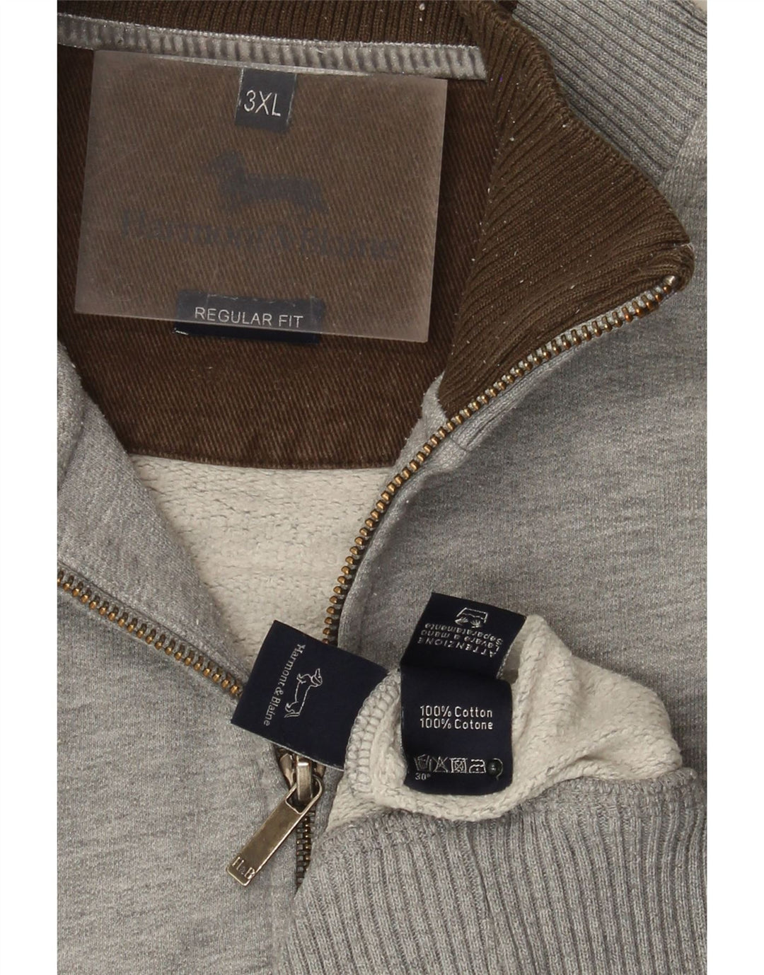 Jachetă de trening Harmont & Blaine pentru bărbați, cu croială obișnuită, 3XL, gri pete