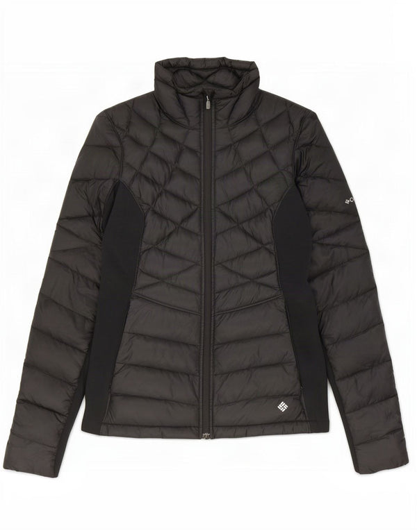 Columbia Mens Padded Jacket UK 38 Medium Black Colourblock Nylon