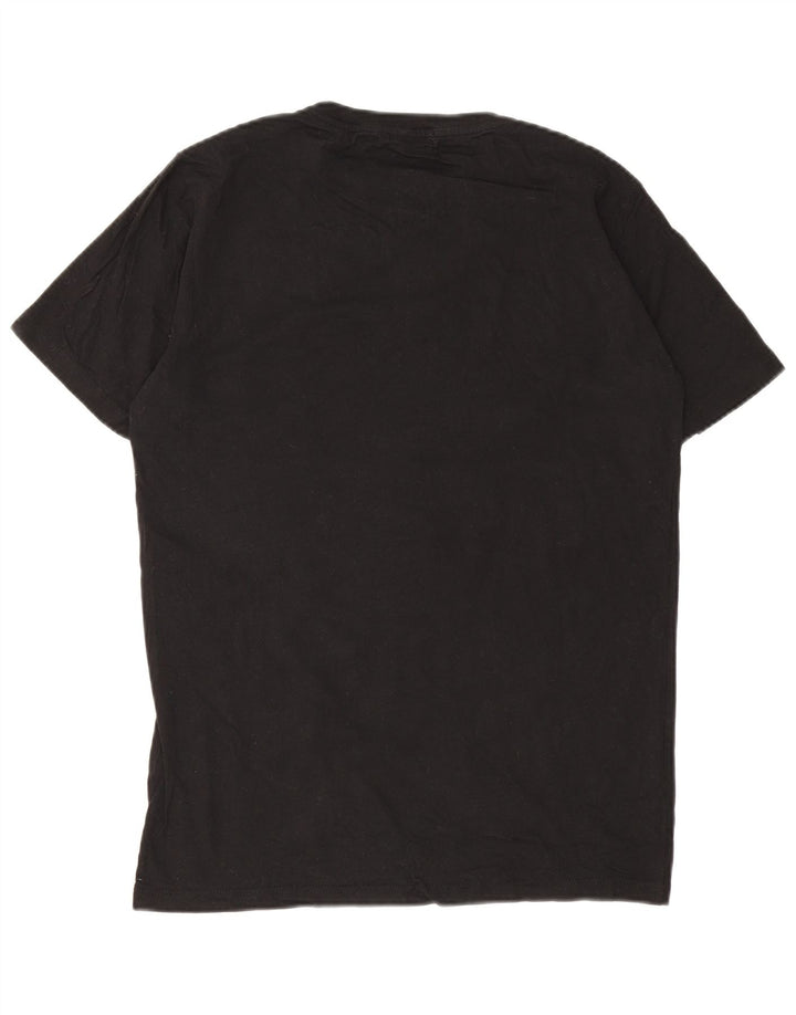 Tricou grafic pentru bărbați Replay Top mediu negru bumbac