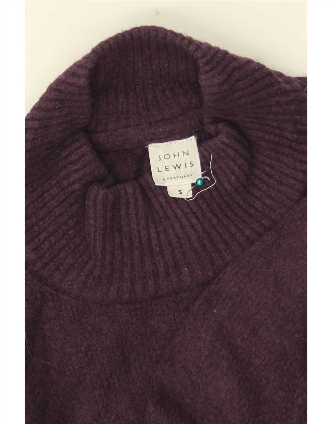 Pulover cu gât țestoasă supradimensionat pentru femei John Lewis UK 10 Mic violet