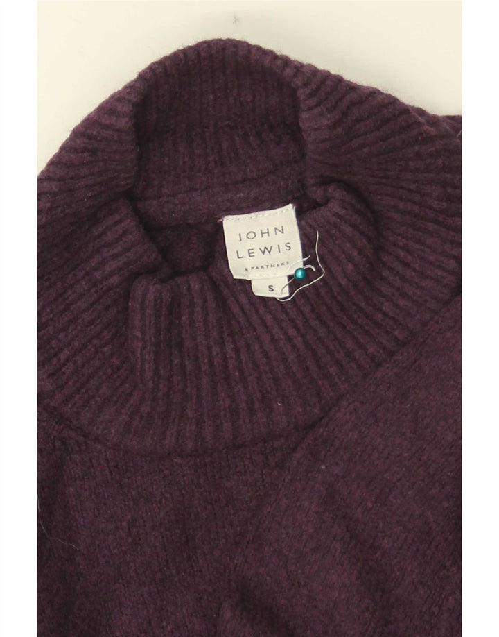 Pulover cu gât țestoasă supradimensionat pentru femei John Lewis UK 10 Mic violet