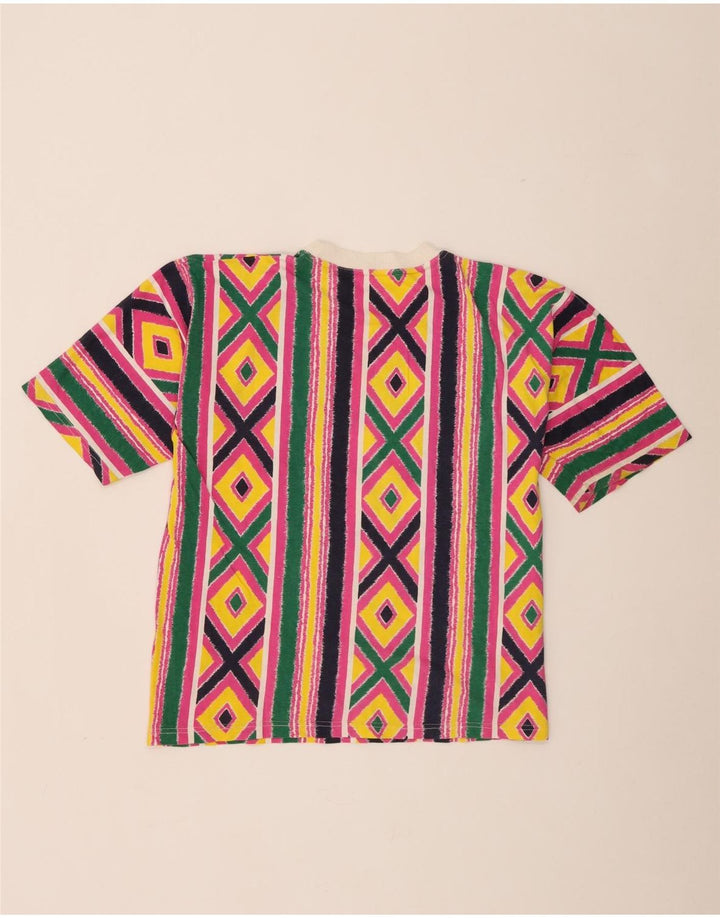 Tricou Vintage pentru femei Top UK 16 Large Multicolor Geometric