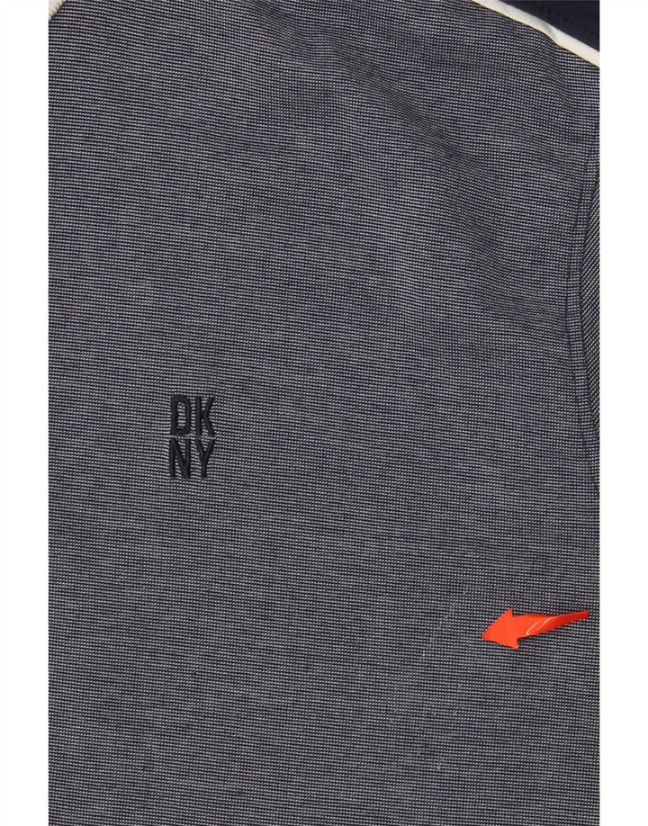 Tricou polo pentru bărbați DKNY, bumbac, albastru bleumarin mediu