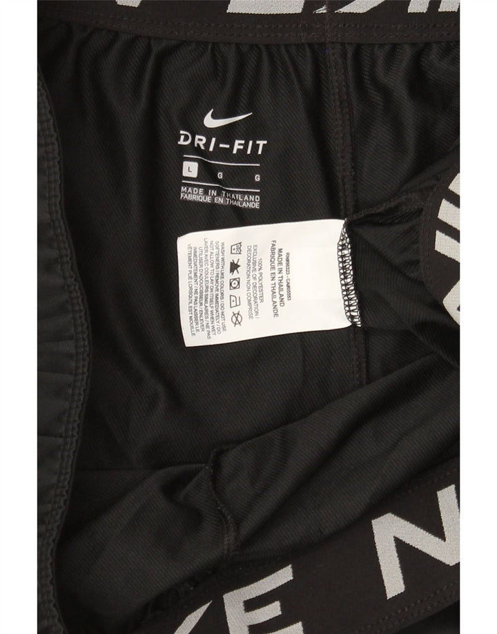 NIKE Womens Dri Fit Sport Shorts UK 16 Large Black Polyester Vintage Nike and Second-Hand Nike from Messina Hembry 