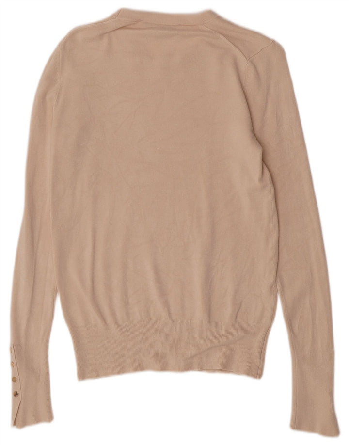 Pulover pentru damă Zara, cu gât turnut, UK 12, viscoză, bej mediu
