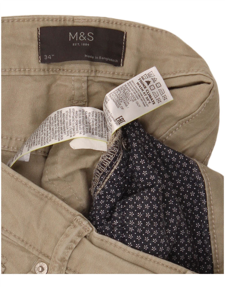 Pantaloni scurți casual pentru bărbați Marks & Spencer W34, bumbac mare kaki