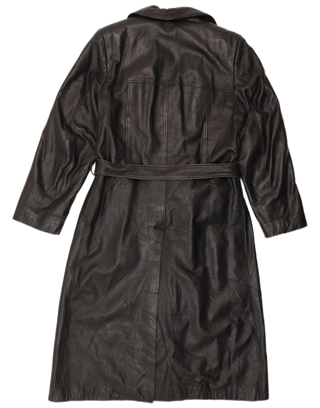 PASCUCCI Palton dublu din piele pentru bărbați IT 50, mare, neagră