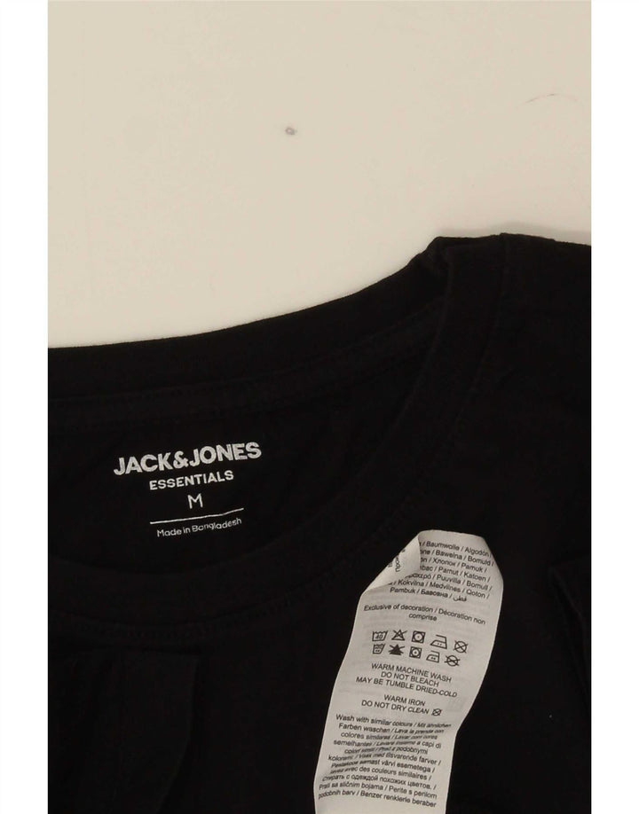 Jack & Jones Tricou Bărbați Top Mediu Negru Bumbac