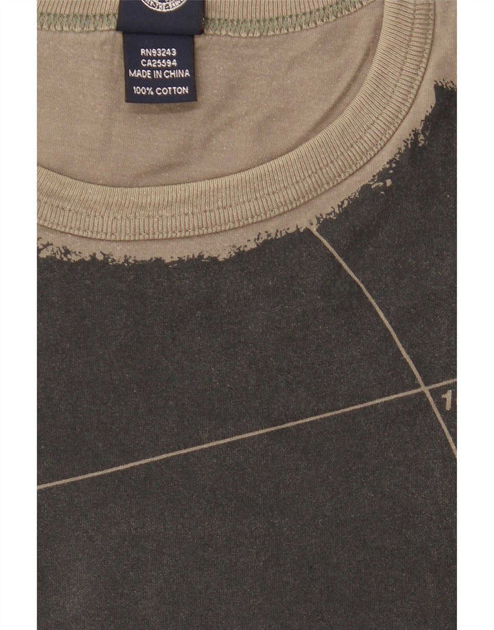 Tricou grafic pentru bărbați Diesel Top Mediu Kaki Bumbac color bloc