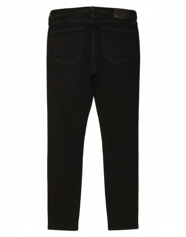 Blugi skinny Hollister pentru bărbați, cu ajustare atletică, W33 L32, bumbac negru