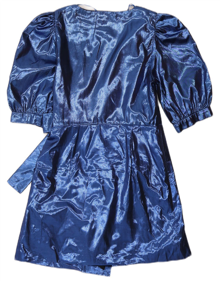 Rochie Zara femeie A-Line UK 8 Small Blue Poliester