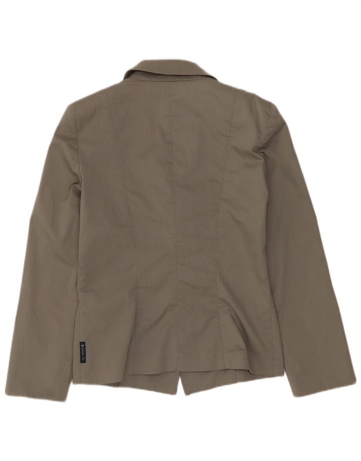 Jachetă Blazer pentru Damă Armani Jeans cu 2 Nasturi EU 40 Bumbac Gri Mediu