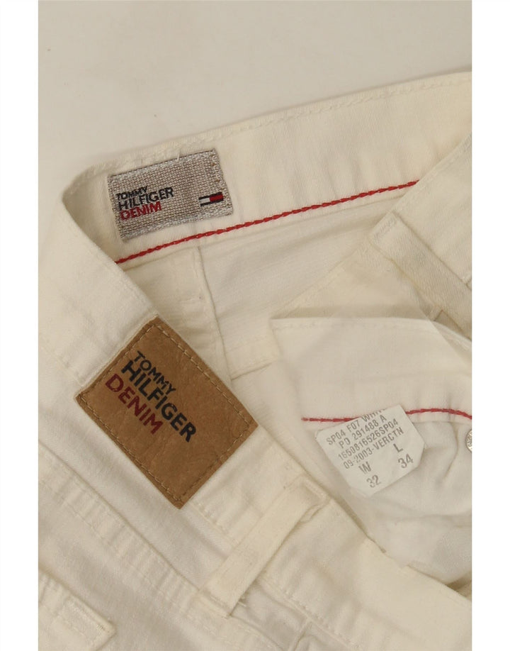 Blugi evazați pentru femei Tommy Hilfiger W32 L30 bumbac alb