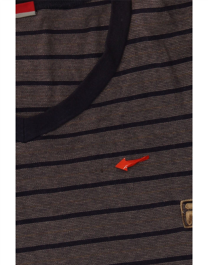 Top pentru femei Fila cu mânecă lungă UK 18 XL bleumarin cu dungi