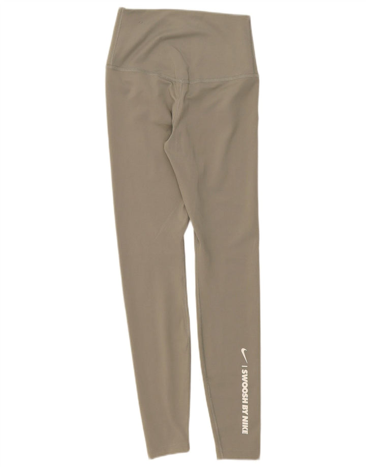 Leggings Nike Dri Fit Graphic pentru femei UK 6 XS Poliester verde