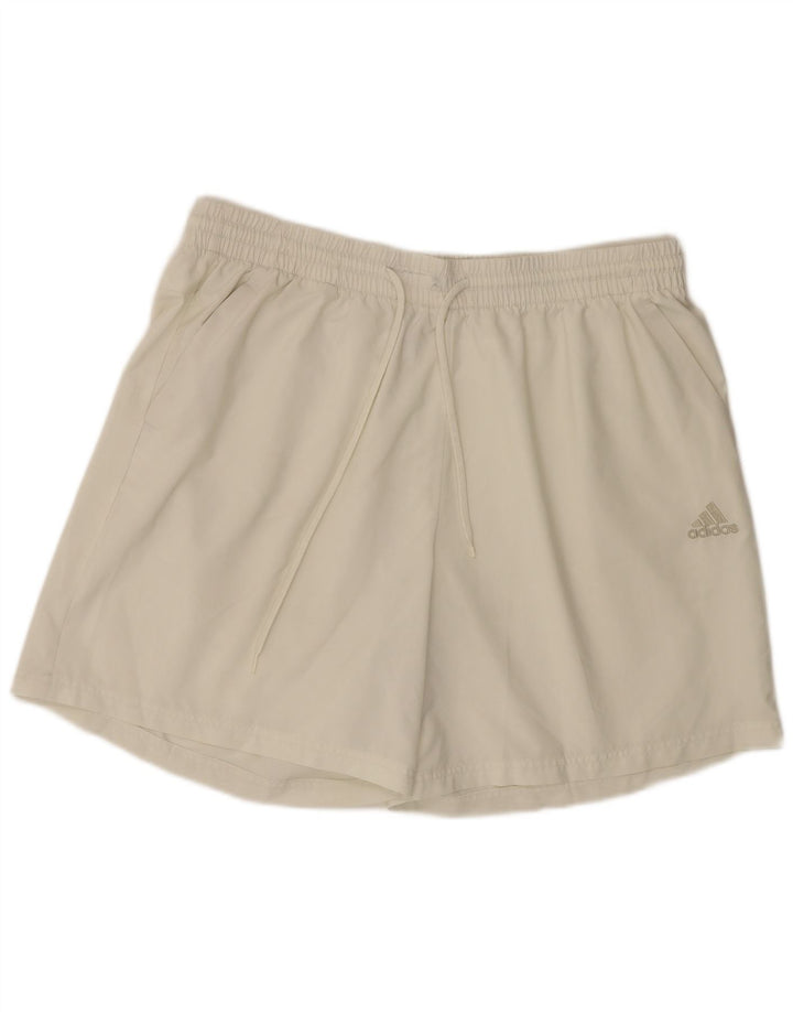 Pantaloni scurți sport pentru bărbați ADIDAS 2XL alb