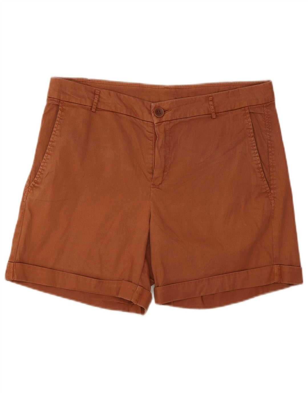 Pantaloni scurti chino Benetton pentru femei UK 10 Small W30 Brown Bumbac
