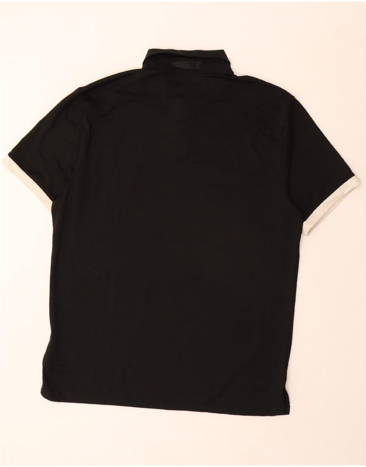 Tricou polo NIKE Dri Fit pentru bărbați, poliester mediu negru