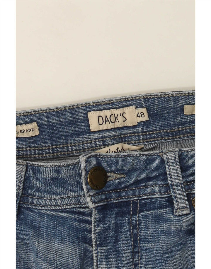 Blugi subțiri pentru bărbați Dack's IT 48 Medium W30 L31 Albastru