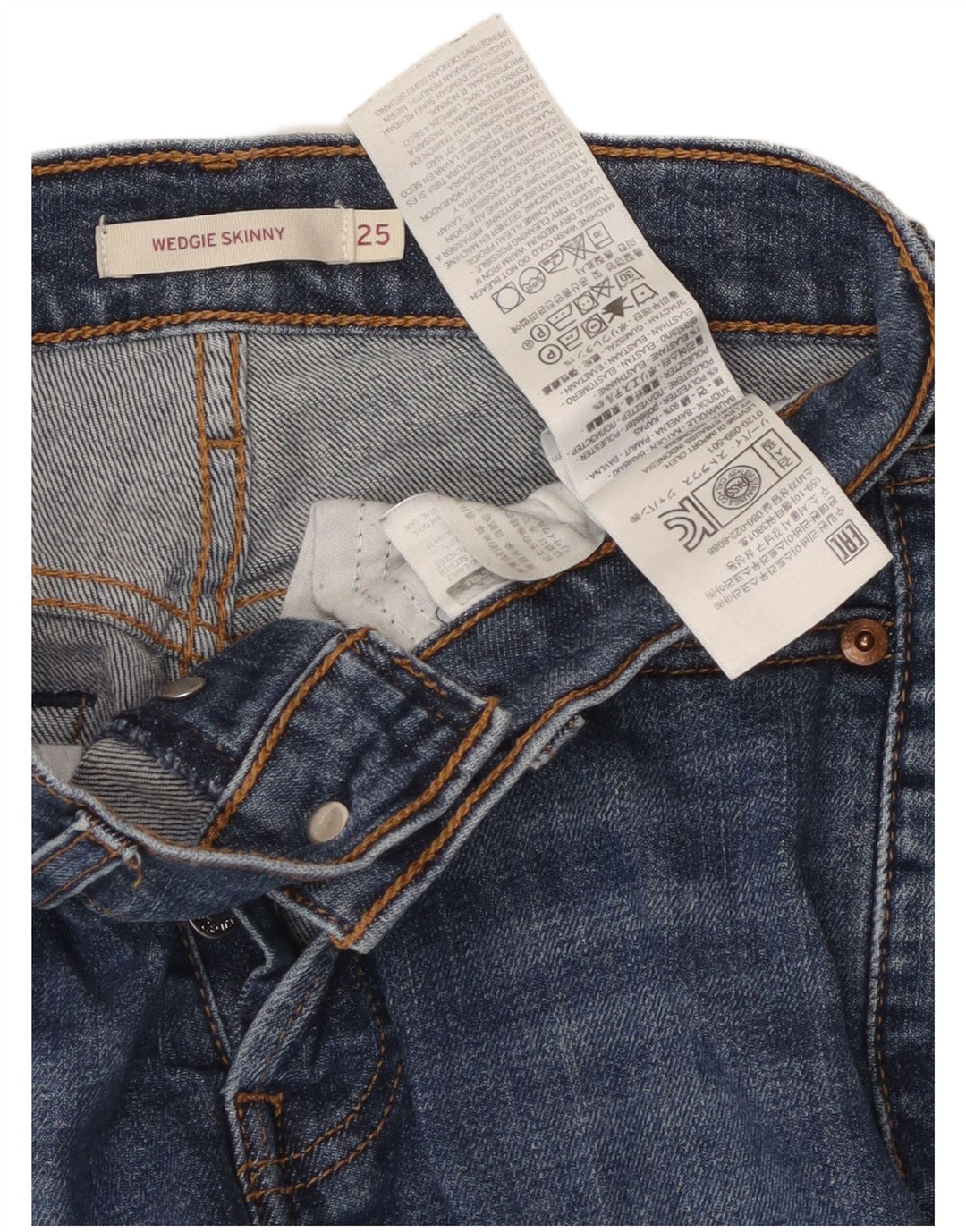 Blugi skinny cu talie înaltă pentru femei LEVI'S L25 L26 Bumbac albastru