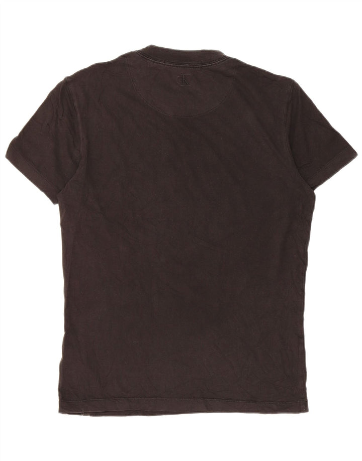 Tricou Calvin Klein Jeans pentru bărbați Top Medium Black Bumbac
