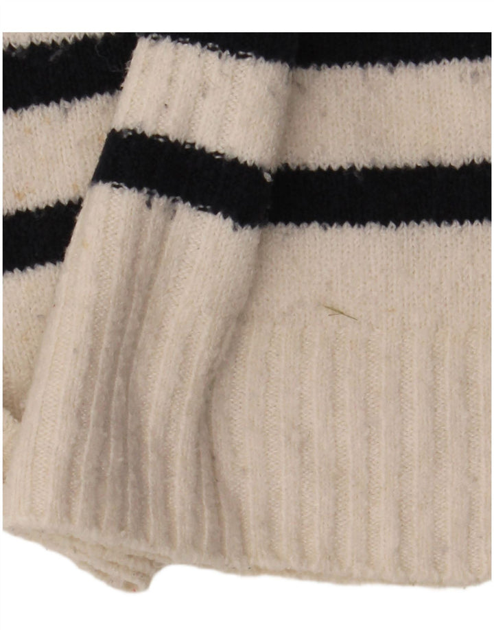 Pulover pentru femei Marks & Spencer cu decolteu triplu UK 14 Medium Off White