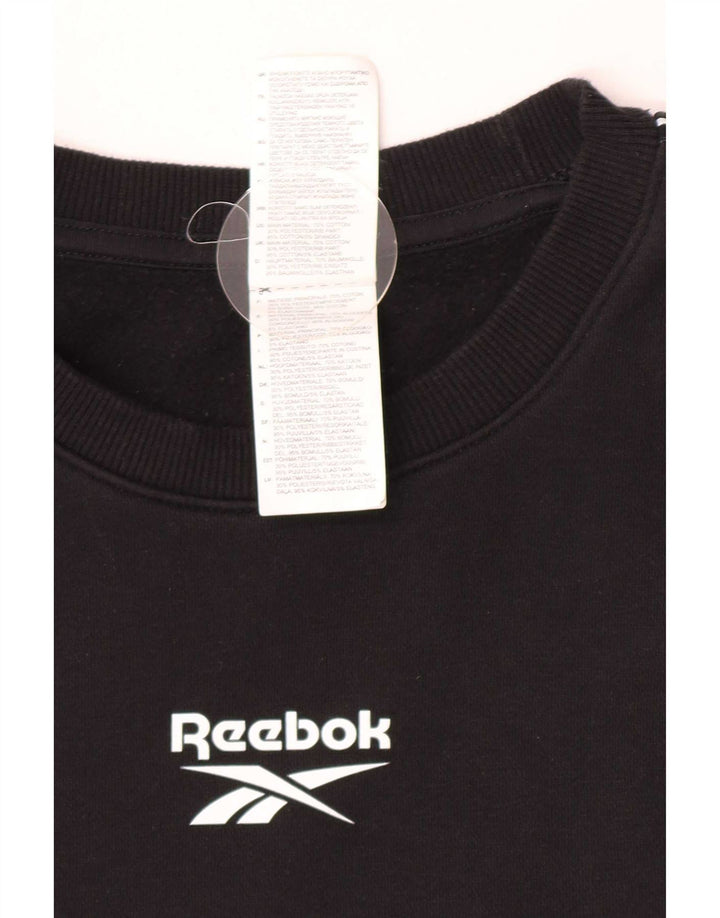 Hanorac grafic pentru bărbați Reebok Jumper XL bumbac negru