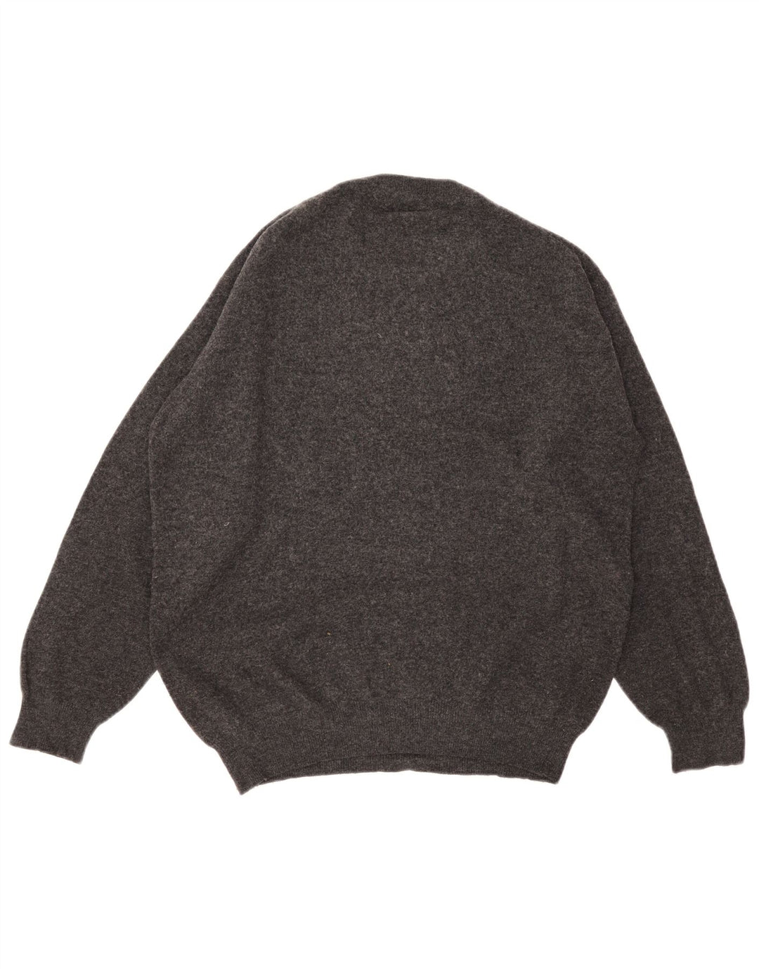 Pulover pentru bărbați Zara, cu decolteu, XL, lână gri cu pete