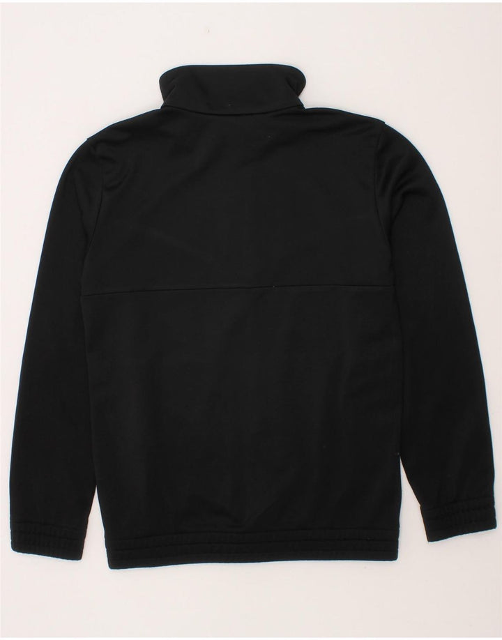 ADIDAS Boys Tracksuit Top Jacket 7-8 Years Black Colourblock Polyester Vintage Adidas and Second-Hand Adidas from Messina Hembry 