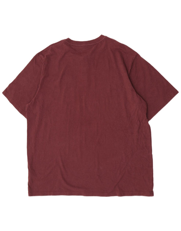 Tricou pentru bărbați Carhartt Tall Original Fit Top 2XL bumbac burgundy
