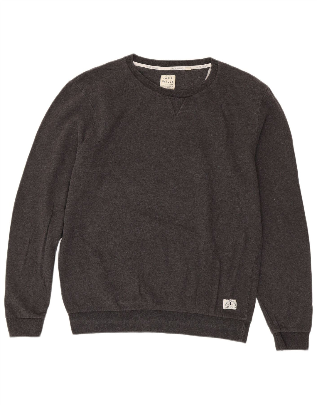 JACK WILLS Hanorac pentru bărbați Pulover mare din bumbac gri