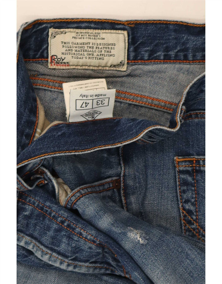Blugi subțiri Roy Rogers pentru bărbați IT 47 Medium L33 L33 Bumbac albastru