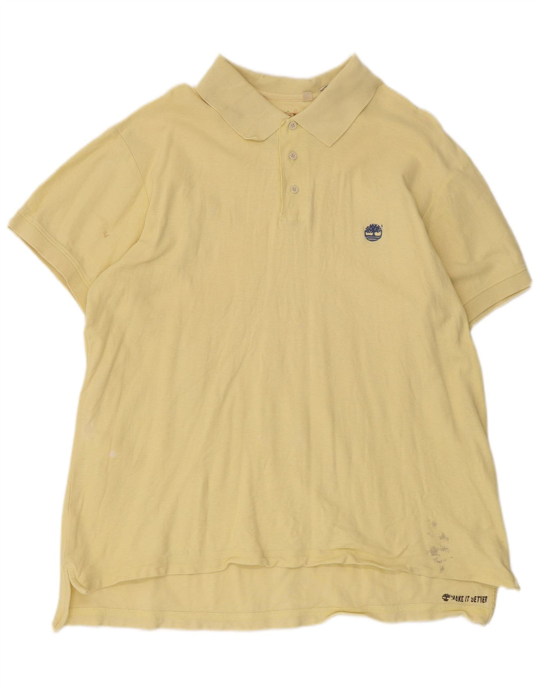 Tricou polo Timberland pentru bărbați, bumbac galben 2XL