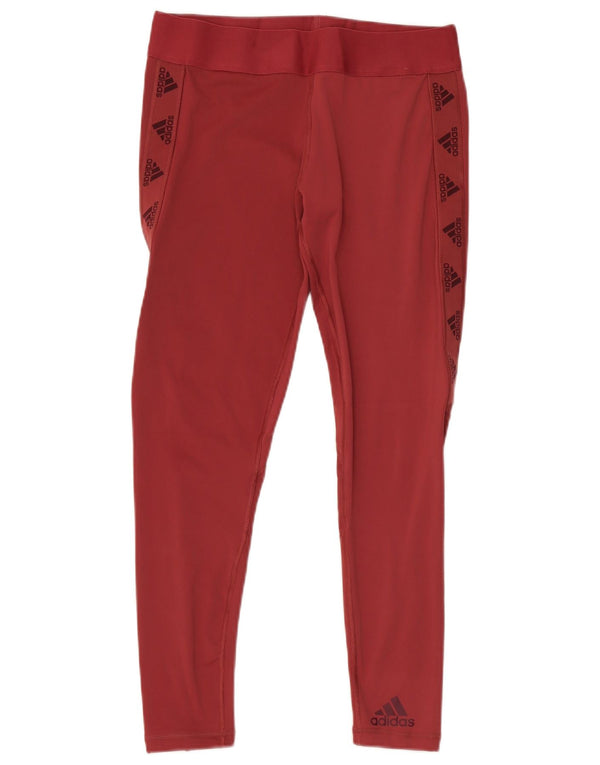 Leggings Adidas Aeroready Graphic pentru femei Marea Britanie 16/18 Mare Burgundia Sport