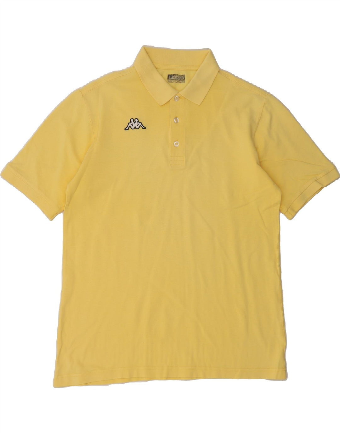 KAPPA Mens Polo Shirt Medium Yellow Vintage Kappa and Second-Hand Kappa from Messina Hembry 
