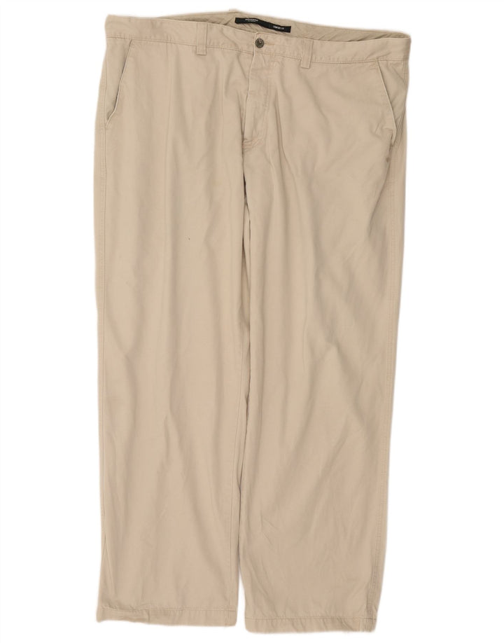DOCKERS Pantaloni chino drepți pentru bărbați W42 L32 bej