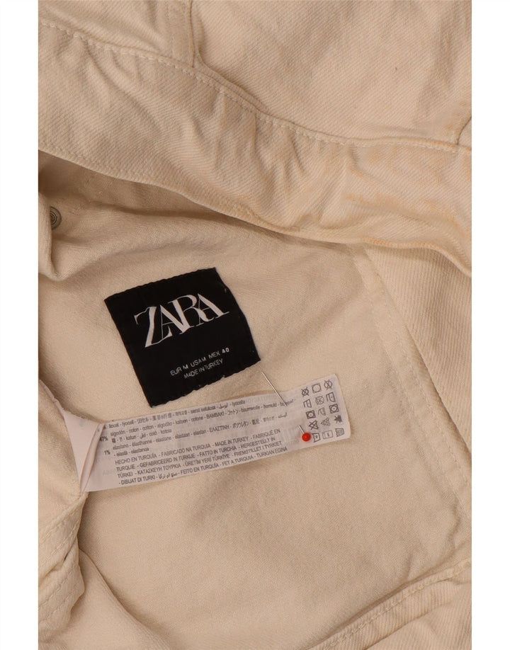 Jachetă de blugi pentru bărbați Zara UK 38 Medium Beige Lyocell