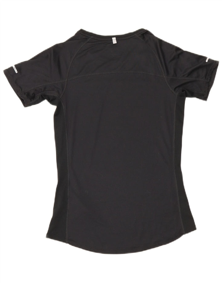 Tricou Nike Dri Fit pentru femei Top UK 10 Small Negru Poliester