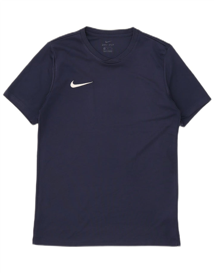 Tricou pentru bărbați NIKE Dri Fit Top Mediu Bleumarin Poliester
