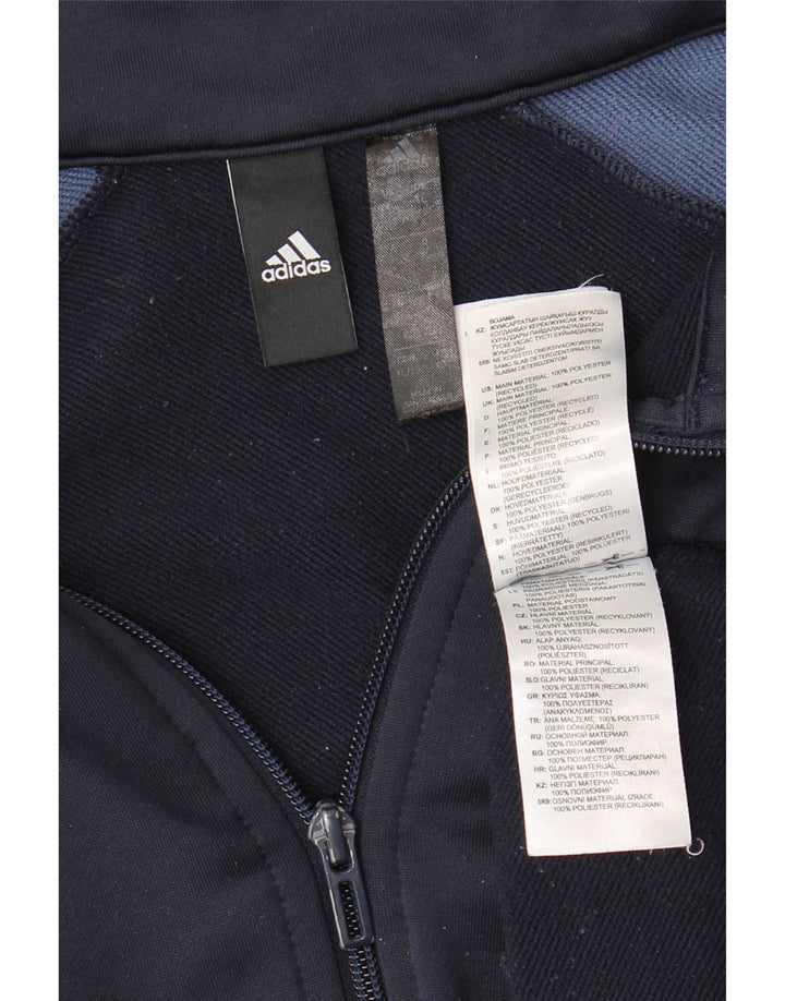 Jachetă de trening grafică ADIDAS pentru bărbați XL, albastru bleumarin, color block
