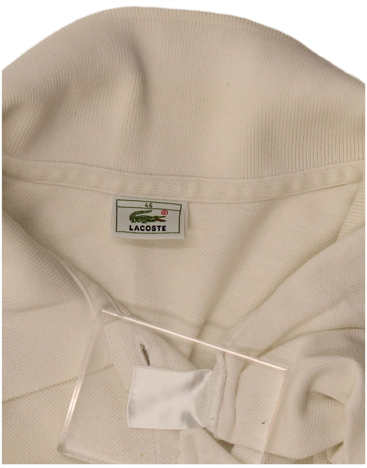 Tricou polo fără mâneci pentru femei Lacoste Mărimea 46 XL Alb