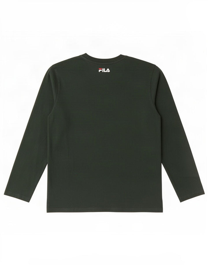Fila Mens Top Maneca Lunga 2XL Verde Bumbac