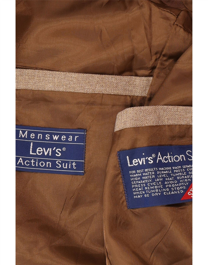 Jachetă Levi's pentru bărbați cu 2 nasturi, UK 40, mare, bej